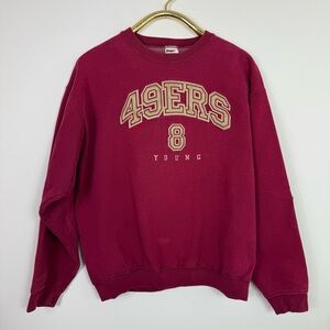 49ers Maroon Crewneck Sweater vintage